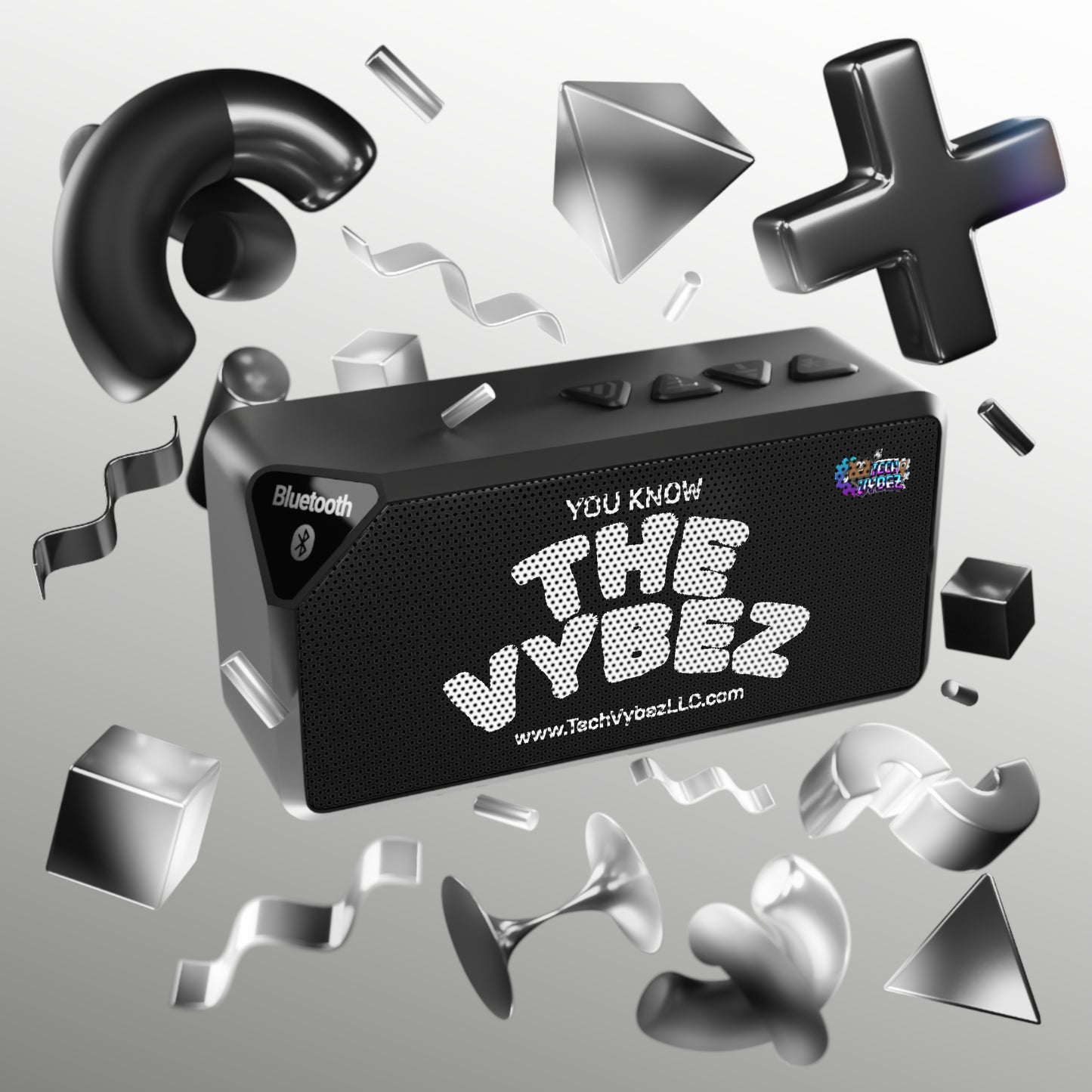 Tech Vybez Bluetooth Jabba Speaker (Non-Waterproof)